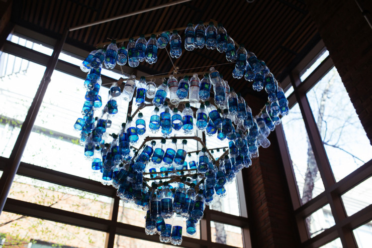 Bottled: chandelier