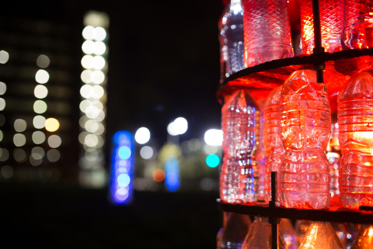 Bottled: towers (detail)